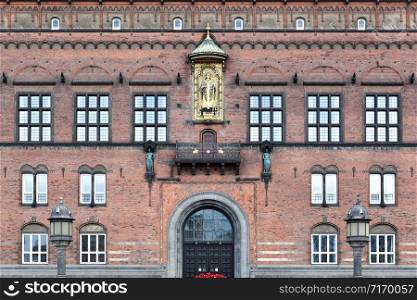 Copenhagen city hall in Denmark