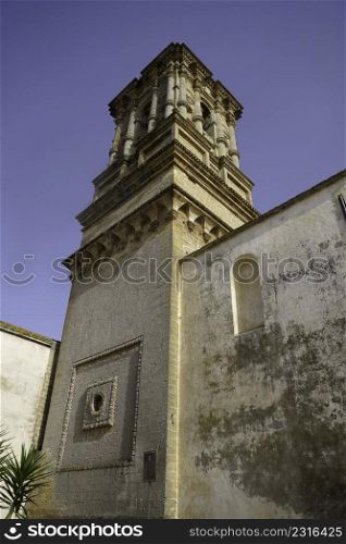 Copertino, historic city in Lecce province, Apulia, Italy. Exterior of the Madonna della Neve church