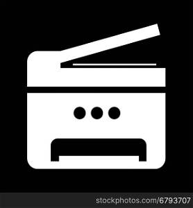 Copy Machine Multifunction printer icon illustration design