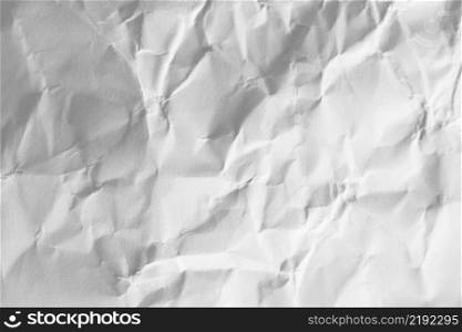 copy space crumpled white paper