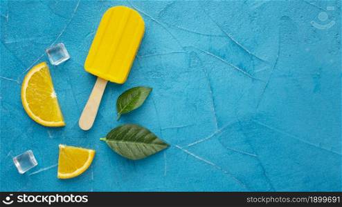 copy space ice cream with orange flavour. Resolution and high quality beautiful photo. copy space ice cream with orange flavour. High quality beautiful photo concept