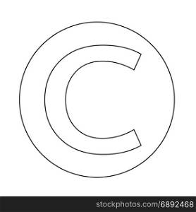 copyright symbol icon