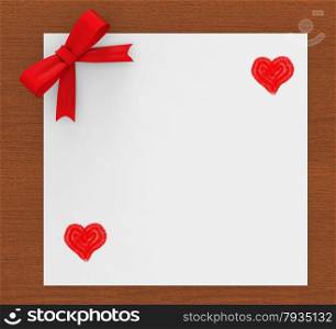 Copyspace Heart Showing Valentines Day And Lovers