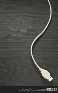 cord on wooden background