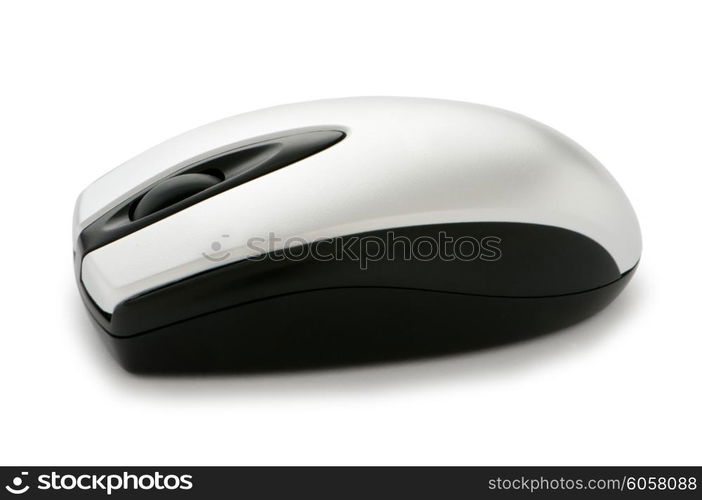 Cordless mouse isolated on the white background