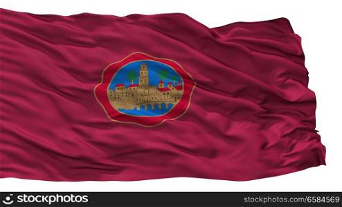 Cordoba City Flag, Country Spain, Isolated On White Background. Cordoba City Flag, Spain, Isolated On White Background