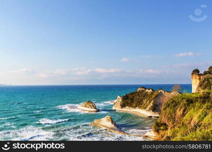 Corfu island landscapes in Greece.