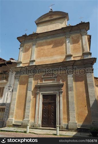 Corio church in Canavese Piedmont region, Italy. Corio church in Italy