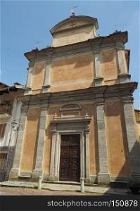 Corio church in Canavese Piedmont region, Italy. Corio church in Italy