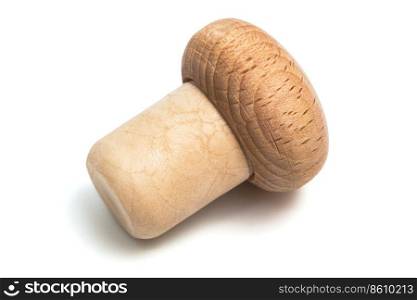 cork from the bottle of wine on a white background