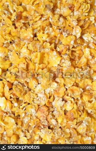 corn flakes background. for horses