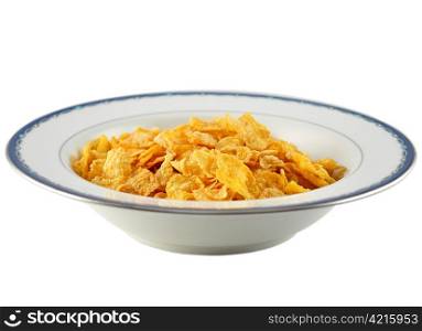 corn flakes in a plate