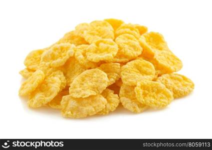 corn flakes isolated on white background