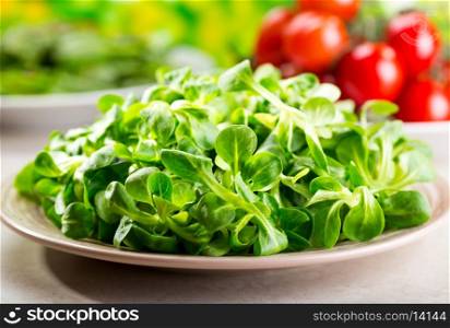 corn salad on a plate
