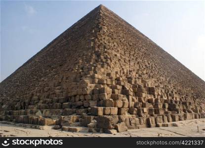 Corner of big piramid in Giza, Egypt