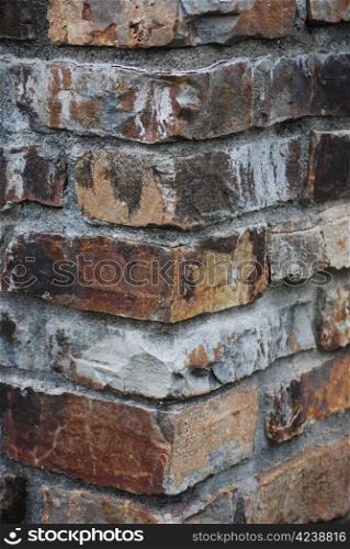 Corner of brick building