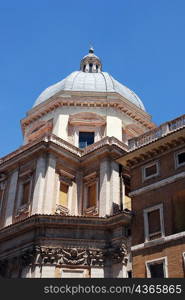 Corner profile of dome building, Rome