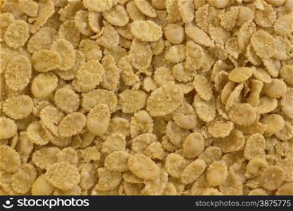 Cornflakes background, a healthy and nutritious breakfast food