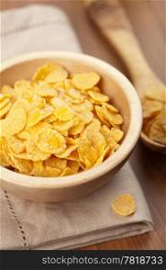 cornflakes in bowl