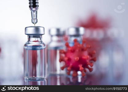 Corona virus vaccination, Healthcare cure concept