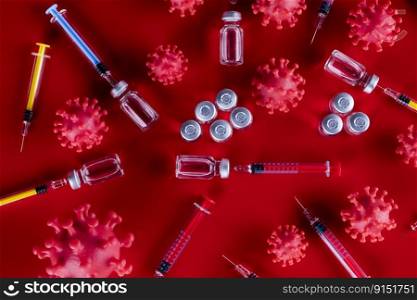Corona virus vaccination, Healthcare cure concept