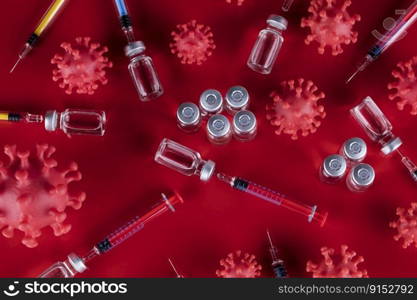 Corona virus vaccination, Healthcare cure concept