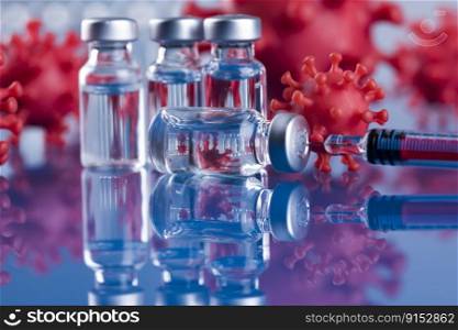 Corona virus vaccination, Healthcare cure concept