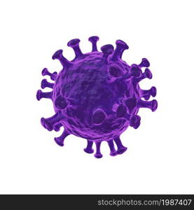 Coronavirus background, 3d render illustration