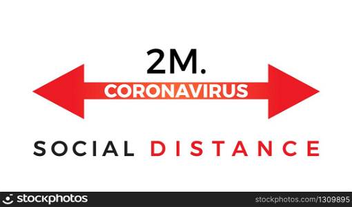 Coronavirus COVID-19 virus social distance concept. Safety disease advice