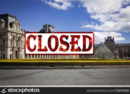 coronavirus measures across Europe Louvre closed, France