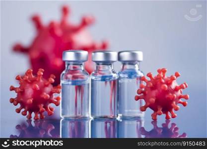 Coronavirus vaccine&oule, Healthcare cure concept