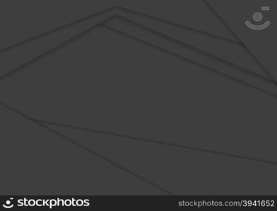 Corporate black abstract background. Corporate black abstract tech background