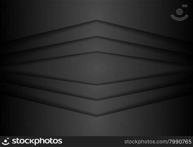 Corporate black abstract background. Corporate black abstract tech background