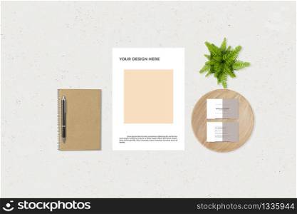 Corporate identity template set. Business stationery mock-up . Branding design. card, pen, paper, notebook,copy space