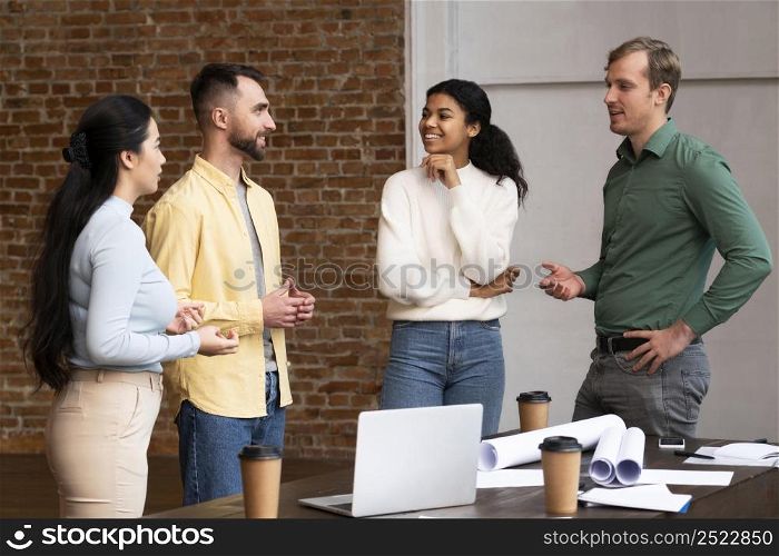 corporate workers brainstorming together 11