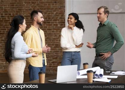 corporate workers brainstorming together 11