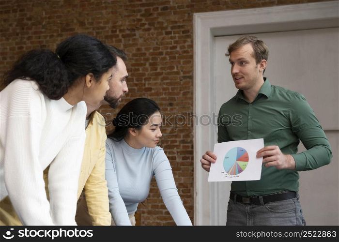 corporate workers brainstorming together 24
