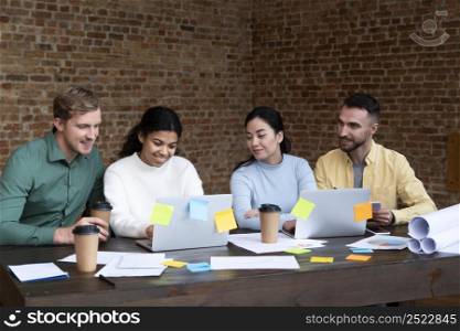 corporate workers brainstorming together 5