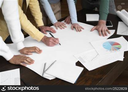 corporate workers brainstorming together 8