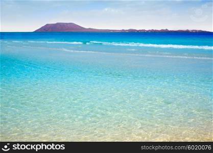 Corralejo Beach Fuerteventura at Canary Islands of Spain