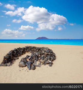 Corralejo Beach Fuerteventura at Canary Islands of Spain