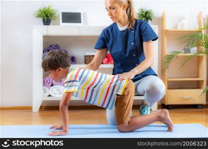 Corrective back exercise for children