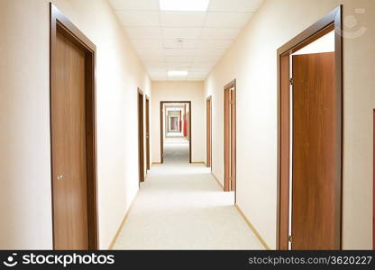 Corridor and doorways