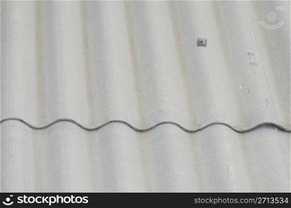Corrugated asbestos roof panels. ACM Roof Panels