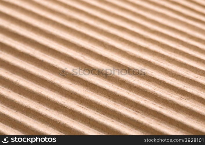 Corrugated cardboard background close-up