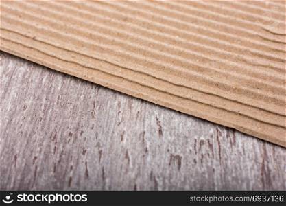 Corrugated cardboard edges texture as an Industrial background