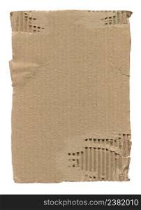 Corrugated cardboard texture. Textured recycled cardboard texture. Brown corrugated cardboard background