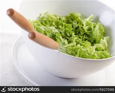 Cose - up of lettuce in bowl
