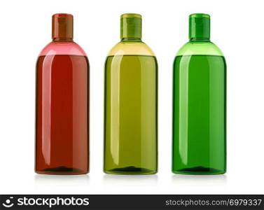 cosmetic bottle isolated on white background with clipping path