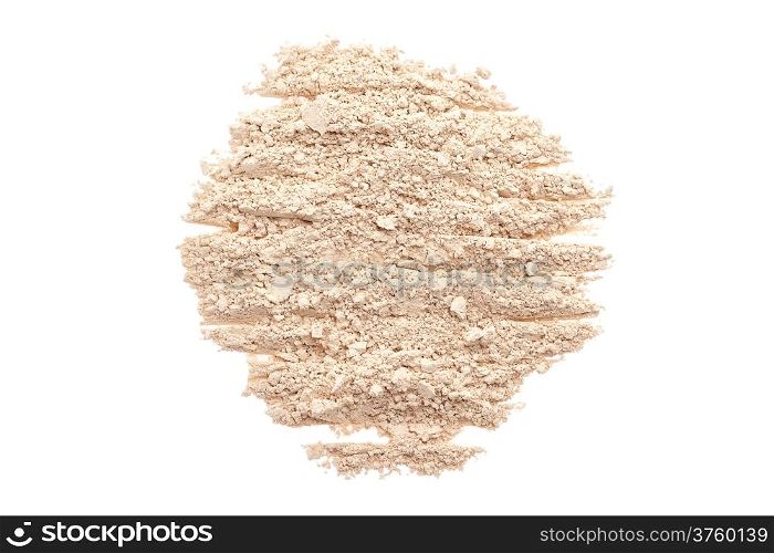 Cosmetic powder isolated on white background
